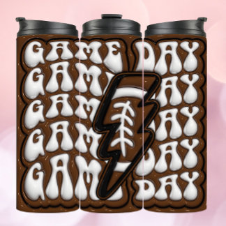 GAME DAY - 3D Opgeblazen Tumbler Thermosbeker