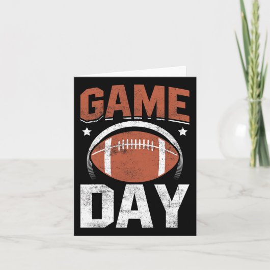 Game Day American Football Mannen Vrouwen Jeugd Kaart (Voorkant)