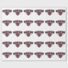 Game Day American Football Patriottisch Schild Spo Cadeaupapier