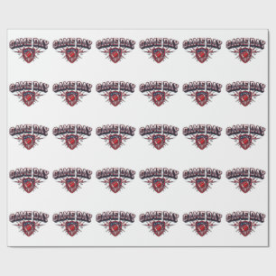 Game Day American Football Patriottisch Schild Spo Cadeaupapier
