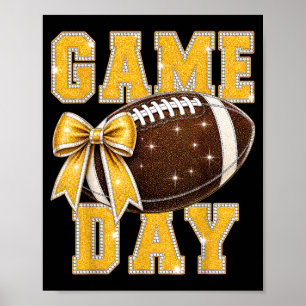 Game Day American Football Seizoen Football Moeder Poster