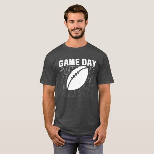 GAME DAY American Football T-shirt (Voorkant volledig)
