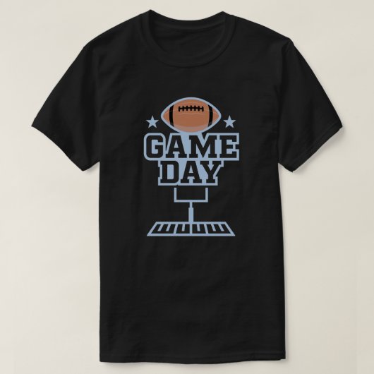 Game Day Amerikaans Football Grafisch Ontwerp T-shirt (Design voorkant)