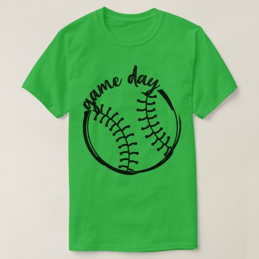 Game Day Baseball 2 T-shirt (Design voorkant)