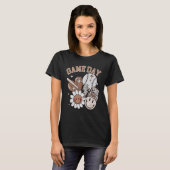 Game Day Baseball en Softbal Fan Groovy Play Play T-shirt (Voorkant volledig)