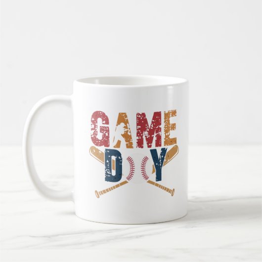 Game Day Baseball Graphic Koffiemok (Links)