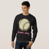 Game Day Baseball Leopard Trui (Voorkant volledig)