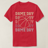 Game Day Basketbal T-shirt (Design voorkant)