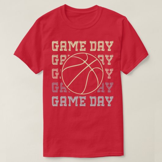 Game Day Basketbal T-shirt (Design voorkant)