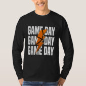 Game Day Basketball Leopard Lightning T-shirt (Voorkant)