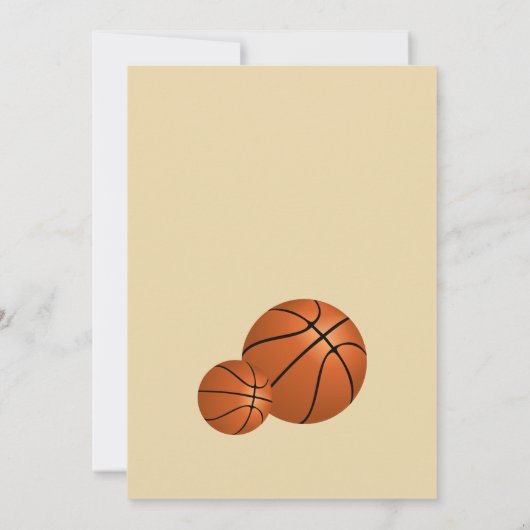 Game Day Basketball Watch Party  Kaart (Achterkant)