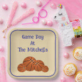 Game Day Basketball Watch Party Papieren Bordje (Feest)