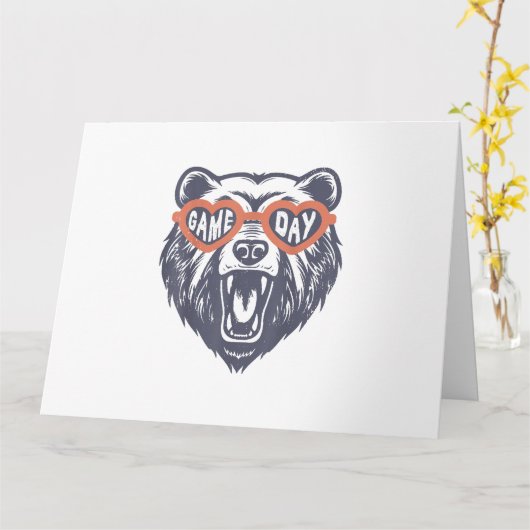 Game Day Bear Kaart (Gele Bloem)