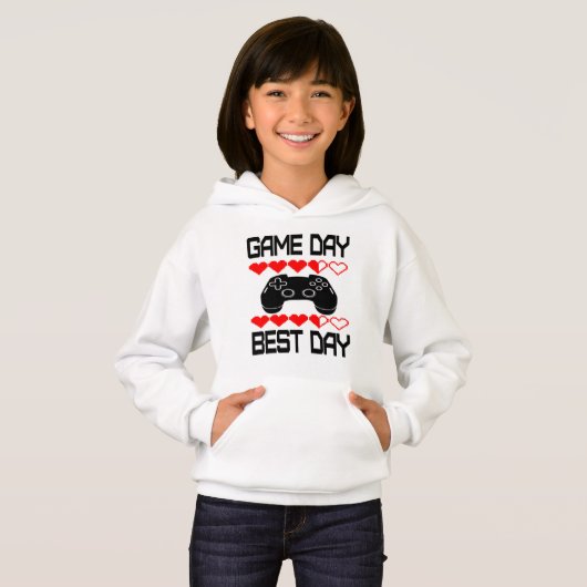 Game Day Best Day Hoodie (Voorkant volledig)