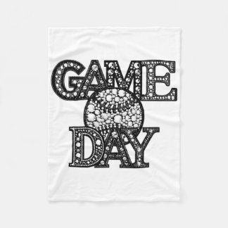 Game Day Bysebyl Rhinestone Bysebyl Player Sport M Fleece Deken
