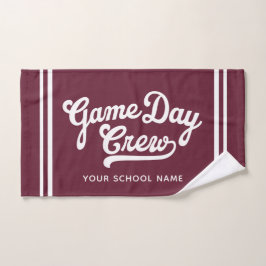 Game Day Crew Aangepast sporthanddoek, Teamgeest Handdoek