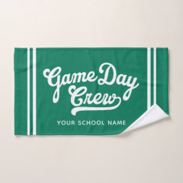 Game Day Crew Aangepaste Sport Handdoek, Teamgeest Handdoek