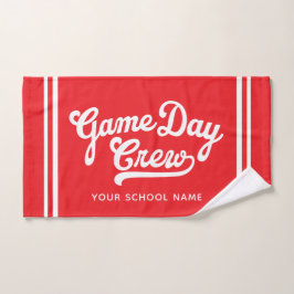 Game Day Crew Aangepaste Sport Handdoek, Teamgeest Handdoek