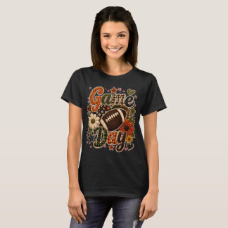Game Day Dames T-Shirt voor Herfst Football