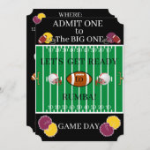 Game Day "DE GROOTSTE"-UITNODIGINGEN Kaart (Voorkant / Achterkant)