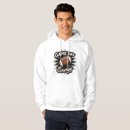 Game Day Energy Voetbal Hoodie (Voorkant volledig)