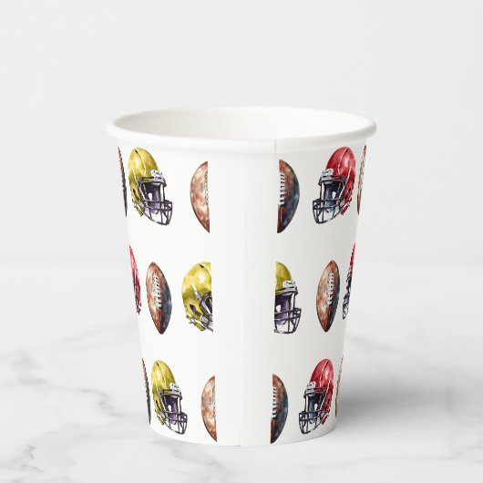 Game Day Field-Side Fun Paper Cups Papieren Bekers (Rechts)