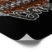 Game Day Football Bling Bling Football Lover Herfs Poster (Hoek)