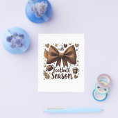 Game Day Football Boog Coquette Voetbal Seizoen  Flyer (Enkel)