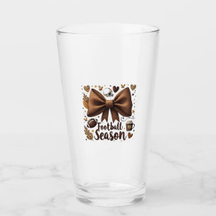 Game Day Football Boog Coquette Voetbal Seizoen  Glas