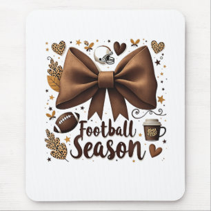 Game Day Football Boog Coquette Voetbal Seizoen  Muismat