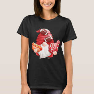 Game Day Football Gnome mam Dad Reference Touchdow T-shirt