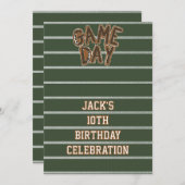 Game Day Football  Kaart (Voorkant / Achterkant)