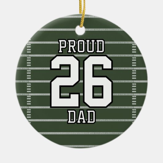 Game Day Football Keramisch Ornament (Voorkant)