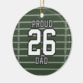 Game Day Football Keramisch Ornament (Links)
