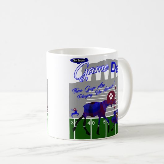 Game Day Football Koffie Mok (Voorkant rechts)