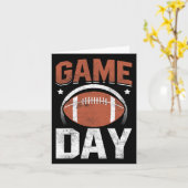 Game Day Football Mannen Vrouwen Jeugd American Fo Kaart (Gele Bloem)