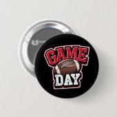 Game Day Football Noodlijdend Grappig Ronde Button 5,7 Cm (Voorkant /achterkant)
