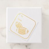 Game Day Football PERSONALISEREN Papier Bedankjes Labels (Met doos)
