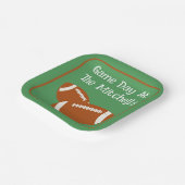 Game Day Football PERSONALISEREN Papier Papieren Bordje (Gebogen)