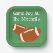 Game Day Football PERSONALISEREN Papier Papieren Bordje (Voorkant)