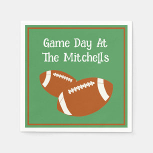 Game Day Football PERSONALISEREN Papier Servet