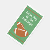Game Day Football PERSONALISEREN Papieren Buffet Servet (Hoek)