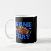 Game Day Football Season Football Mama Blue Gold B Koffiemok (Links)