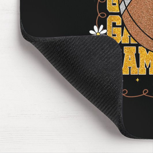 Game Day Football Season Football Mama Girl Black  Muismat (Hoek)