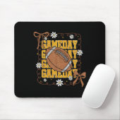 Game Day Football Season Football Mama Girl Black  Muismat (Met muis)