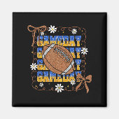 Game Day Football Season Football Mama Girl Blue G Magneet (Voorkant)