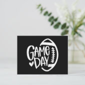Game Day Football Seizoen Funny Mannen Vrouwenteam Briefkaart (Staand voorkant)