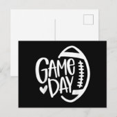 Game Day Football Seizoen Funny Mannen Vrouwenteam Briefkaart (Voorkant / Achterkant)