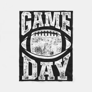 Game Day Football Seizoen Funny Mannen Vrouwenteam Fleece Deken