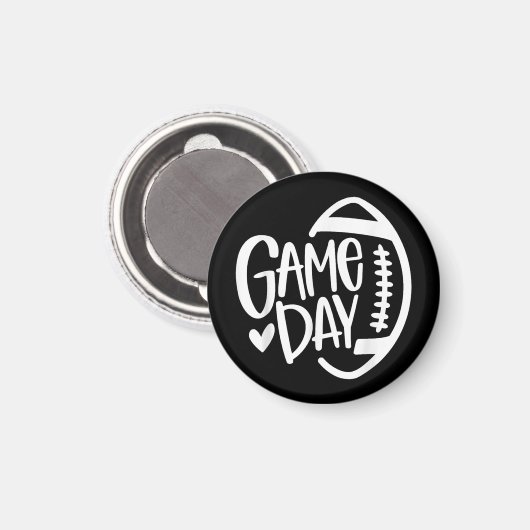 Game Day Football Seizoen Funny Mannen Vrouwenteam Magneet (Voorkant / Achterkant)